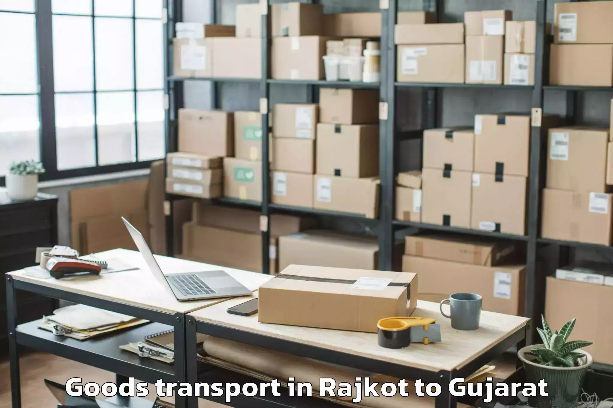 Hassle-Free Rajkot to Amroli Goods Transport